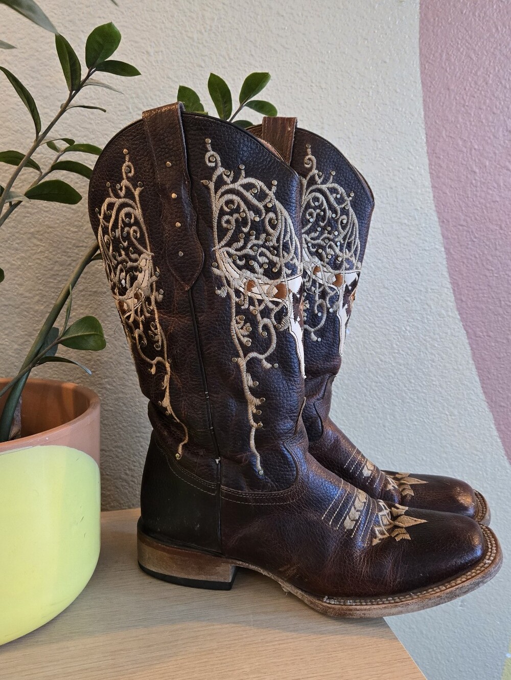 Rock 'Em Western Cowgirl Boots 10